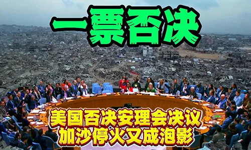美国再次一票否决安理会加沙决议草案缩略图